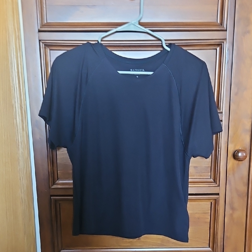Athleta Grid Knit Tee NWOT